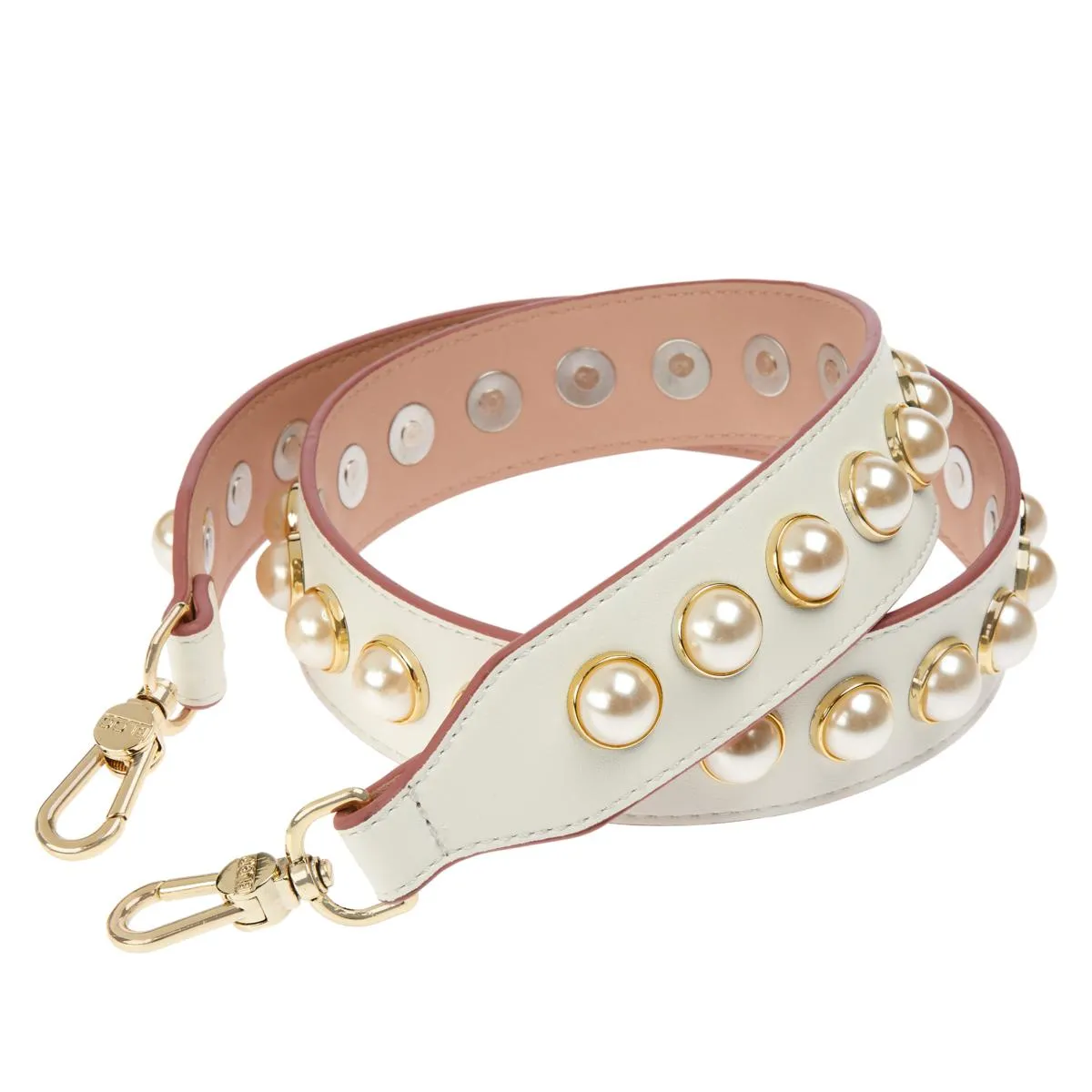 White Pearl Stud Strap